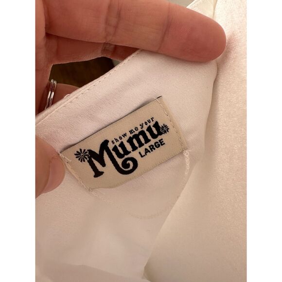 Show Me Your MuMu Superstar Ruffle Mini Dress Size Large NWT - Picture 8 of 11